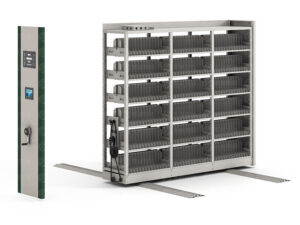 Y9 - Smart Electric Mobile Shelving with Standalone Control Panel & Dual Display for Archives