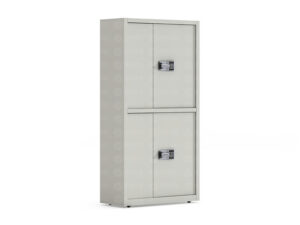 ZY-B-02 - Double Layer Security Cabinet with Dual Digital Keypad Locks for Office Document Storage